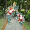 Artificial Burnt Orange & Cream Wedding Arch Flowers (Set of 2)